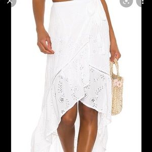 Young Fabulous & Broke eyelet skirt